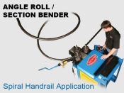 Angle Roll - Spiral Handrail Application