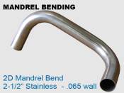Mandrel Bending 2D 2.5 in Stainless