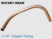 Rotary Draw 1.5 in Copper Tubing