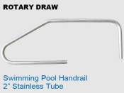 Rotary Draw 2 in Sstainless Pool Handrail