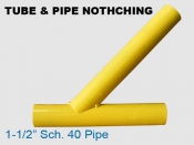 Tube & Pipe Notching - 1. 25 in Sch. 40 Pipe