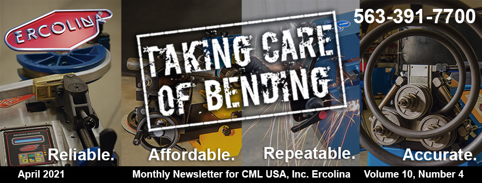 Taking Care of Bending Newsletter - April 2021