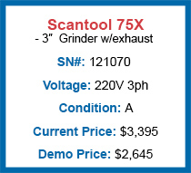 Scantool 75X - 3" Grinder with Exhaust