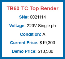 TB60-TC Rotary Draw Top Bender
