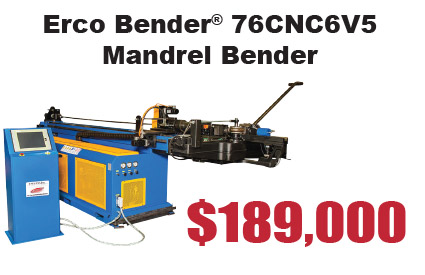 Erco Bender 76CNC6V5 Mandrel Bender Promotional Pricing