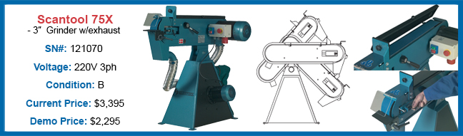 Scantool 75X - 3" Grinder with Exhaust Scantool 75X - 3" Grinder with Exhaust